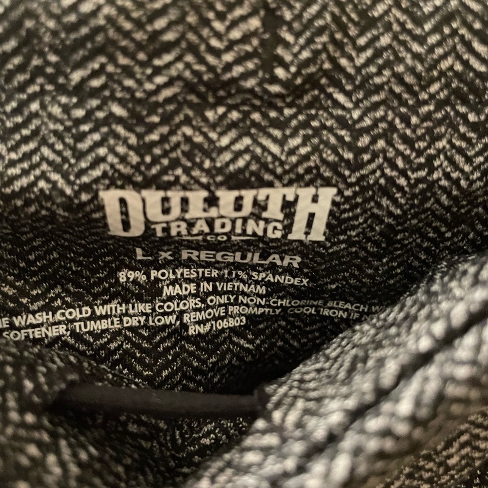 Duluth Trading Co Black and Gray Leggings